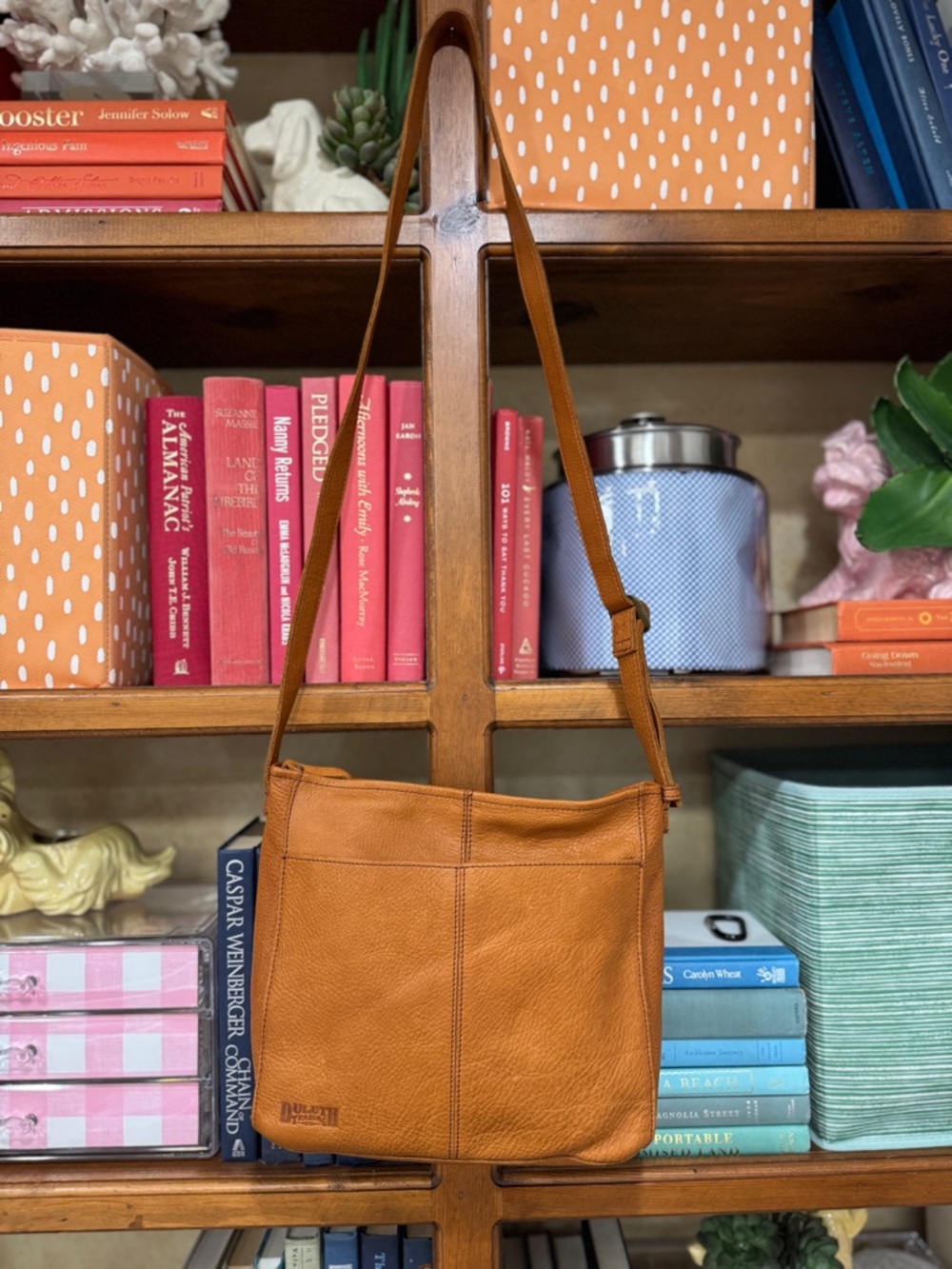 Duluth Trading Co. Lifetime Leather Crossbody Bag – Older Paneled Version